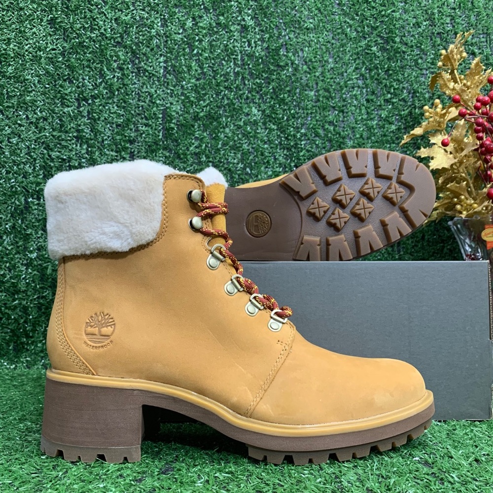 Timberland Women's Kinsley Wheat Nubuck Mid Boot - Picture 2 of 6